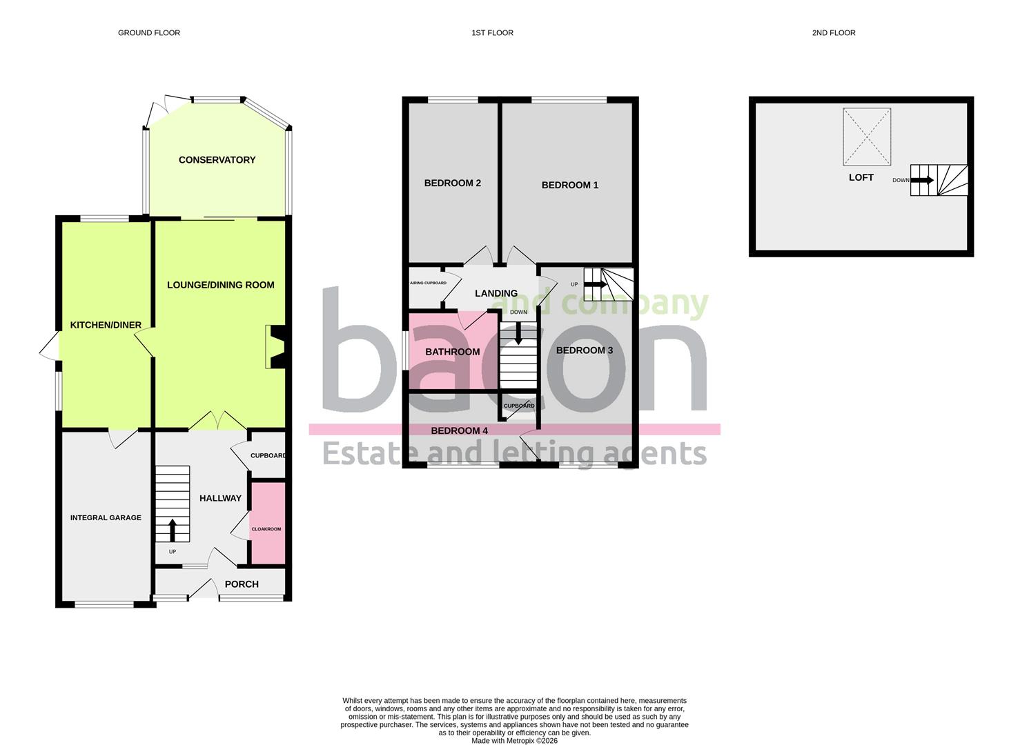 Floor Plan | House - Semi-Detached | Adur Avenue, Durrington, BN13 | For Sale